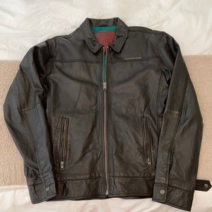 Men’s Superdry leather coat